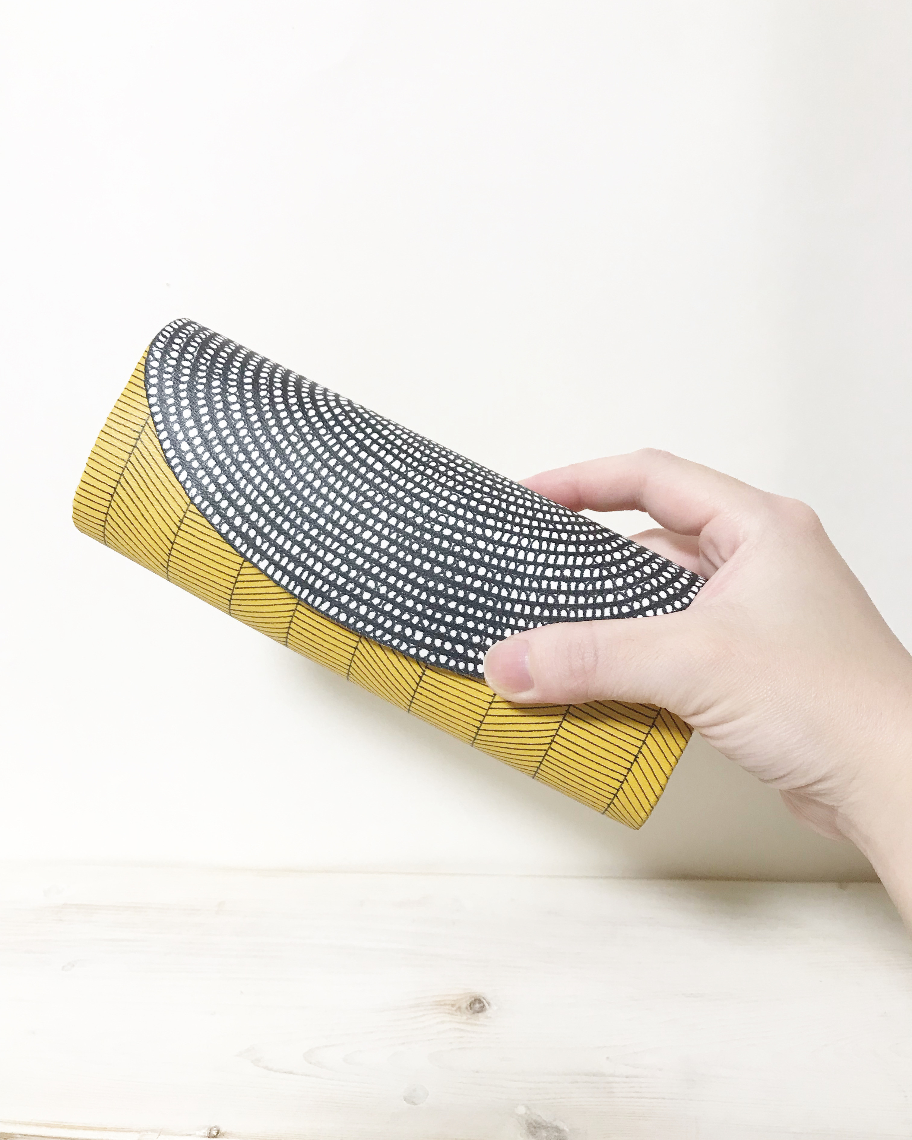 《受注制作》circle sak sak YELLOW  細長財布