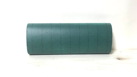 《受注制作》circle sak sak GREEN  細長財布 3枚目の画像