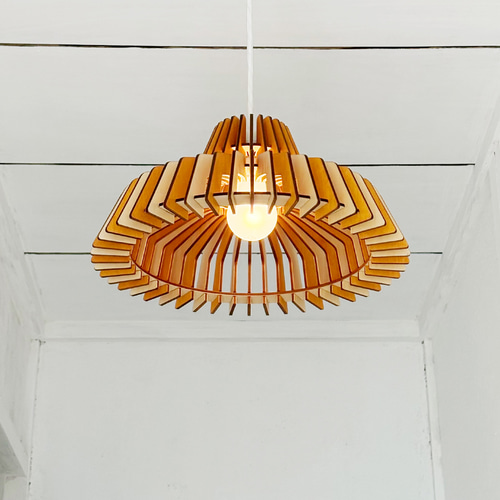 木製ペンダントライト「インダストリアル（メープル）」｜ナチュラル