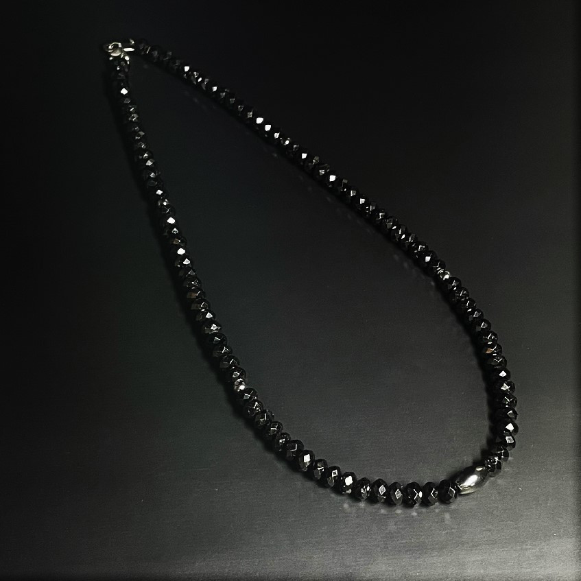 【お勧めの一品!!】ヘマタイト ブラックスピネル 天然石ストーン 磁気 ネックレス jn1 プロ選手愛用 ギフト お守り