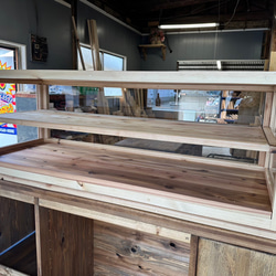 助成金対象商品　hotaru  ショーケース　カフェ　ケーキ　パン　店舗　おにぎり　天然木　無垢材　オーダー可 8枚目の画像