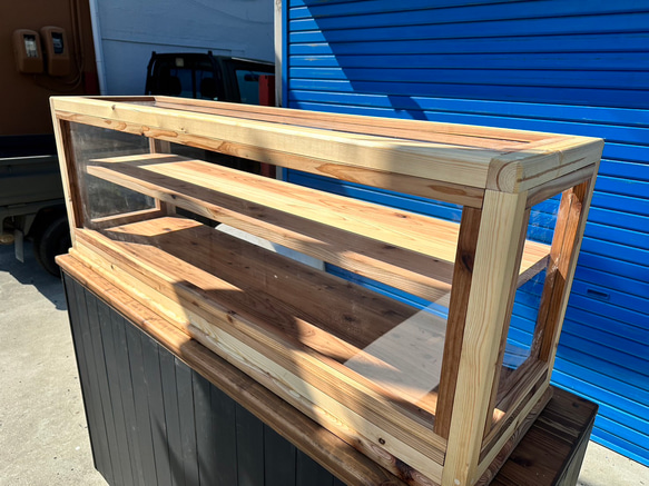 助成金対象商品　hotaru  ショーケース　カフェ　ケーキ　パン　店舗　おにぎり　天然木　無垢材　オーダー可 5枚目の画像