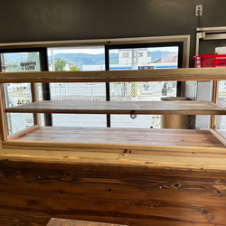 助成金対象商品　hotaru  ショーケース　カフェ　ケーキ　パン　店舗　おにぎり　天然木　無垢材　オーダー可 11枚目の画像