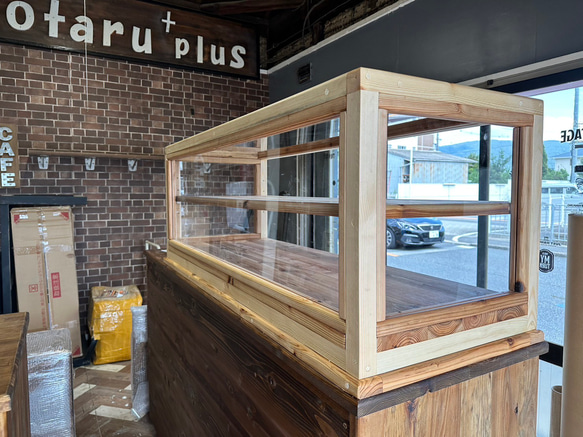 助成金対象商品　hotaru  ショーケース　カフェ　ケーキ　パン　店舗　おにぎり　天然木　無垢材　オーダー可 6枚目の画像