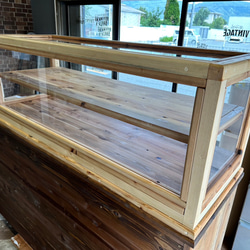 助成金対象商品　hotaru  ショーケース　カフェ　ケーキ　パン　店舗　おにぎり　天然木　無垢材　オーダー可 4枚目の画像