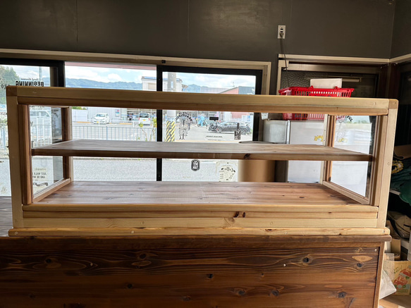 助成金対象商品　hotaru  ショーケース　カフェ　ケーキ　パン　店舗　おにぎり　天然木　無垢材　オーダー可 12枚目の画像