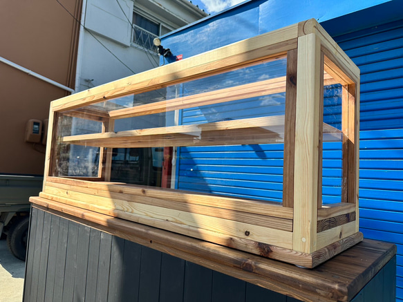 助成金対象商品　hotaru  ショーケース　カフェ　ケーキ　パン　店舗　おにぎり　天然木　無垢材　オーダー可 7枚目の画像