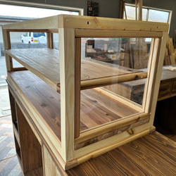 助成金対象商品　hotaru  ショーケース　カフェ　ケーキ　パン　店舗　おにぎり　天然木　無垢材　オーダー可 9枚目の画像