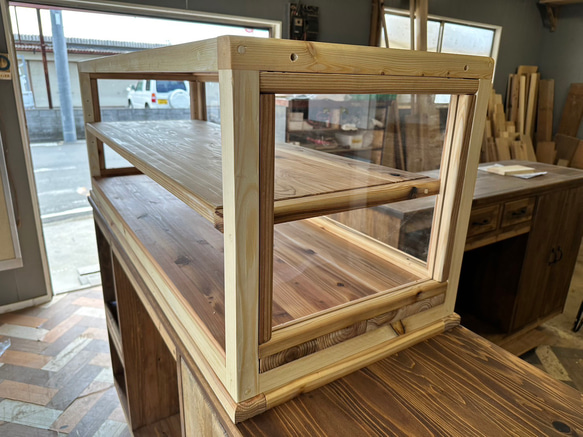 助成金対象商品　hotaru  ショーケース　カフェ　ケーキ　パン　店舗　おにぎり　天然木　無垢材　オーダー可 9枚目の画像