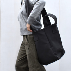 PLUS SHOULDER TOTE BAG（チャコール/グレー） 14枚目の画像