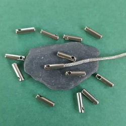 [20pcs] 約2mm x 約7mm x 約1.4mm サージカル ステンレス 留め具 無メッキ 2枚目の画像