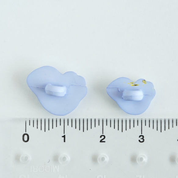 (3個) 12mm 水色の小鳥のボタン 　フランス製 4枚目の画像