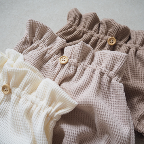予約品＊ニットのカボチャパンツ♫ （セール】 お花ニットかぼちゃ 