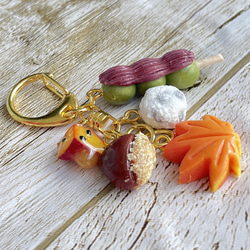 《受注生産》秋の味覚♡秋スイーツキーホルダー♡フェイクスイーツ 3枚目の画像