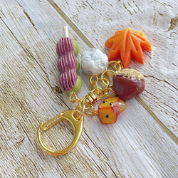 《受注生産》秋の味覚♡秋スイーツキーホルダー♡フェイクスイーツ 9枚目の画像
