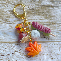 《受注生産》秋の味覚♡秋スイーツキーホルダー♡フェイクスイーツ 1枚目の画像