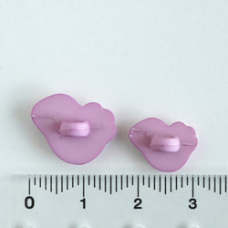 (3個) 15mm ピンクの小鳥のボタン 　フランス製 4枚目の画像
