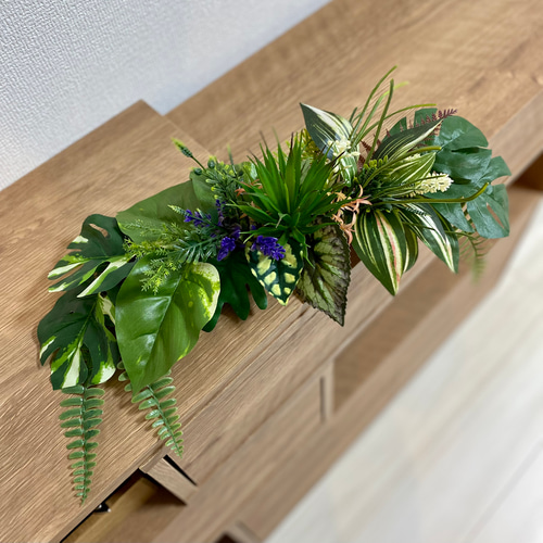 送料無料】☆光触媒加工 フェイクグリーン壁掛け☆ウォールグリーン 2  