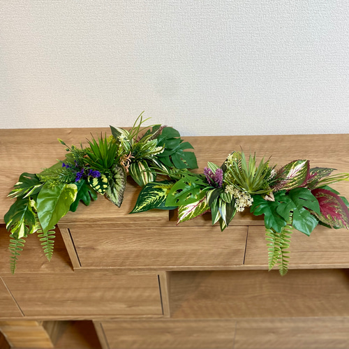 送料無料】☆光触媒加工 フェイクグリーン壁掛け☆ウォールグリーン 2  