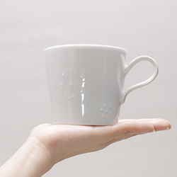 砥部焼 「フワリトはじまる マグカップ」 手作り 窯元 tsuneoka ceramics tsuneoka-101 6枚目の画像