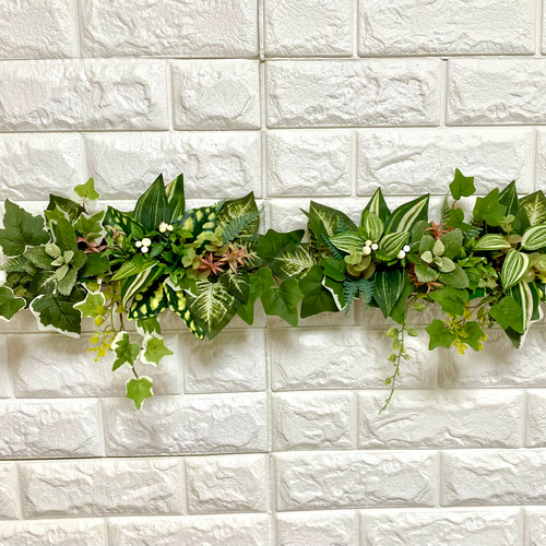 送料無料】☆光触媒加工 フェイクグリーン壁掛け☆ウォールグリーン 2