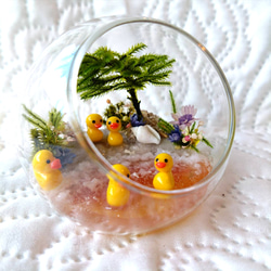 ガラスドームの小さな海『夕焼けの海』 4枚目の画像