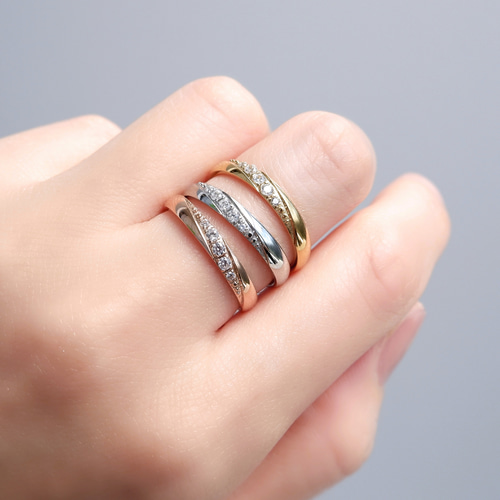 ジルコニア流れ星リングセット -指輪 ホリデーボックス2025 サージカル