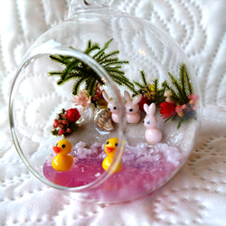 ガラスドームの小さな海『朝焼けの海』 4枚目の画像