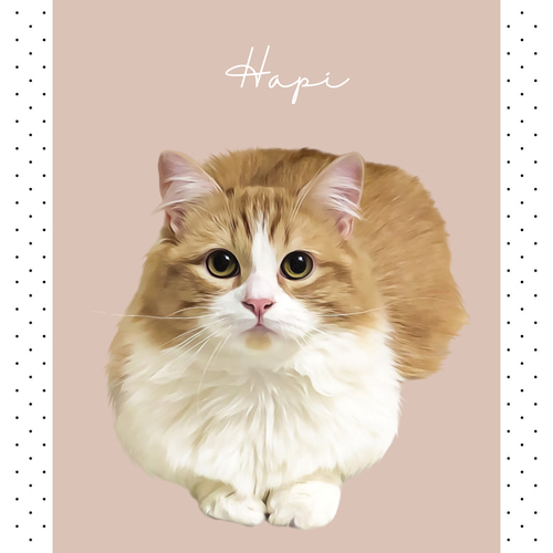 うちの子イラスト ペットイラスト オーダーメイド ＊ 犬 猫