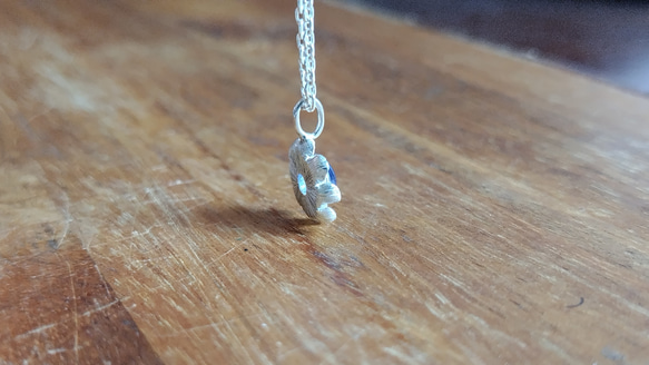 25％off宝石質AAAサファイア小花の銀細工ネックレス/ 7枚目の画像