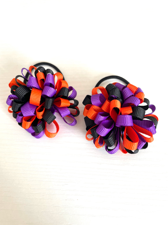 旧作 ハロウィンデザインセット ヘアゴムorカボション ハロウィンペアヘアゴム ヘアゴム アッサムアッシャー 通販