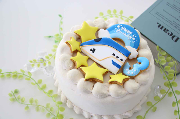 新幹線　【アイシングクッキー】　オーダー　数字　誕生日　ケーキの飾り　男の子向け　安い 7枚目の画像