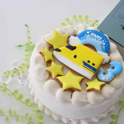 新幹線　【アイシングクッキー】　オーダー　数字　誕生日　ケーキの飾り　男の子向け　安い 10枚目の画像