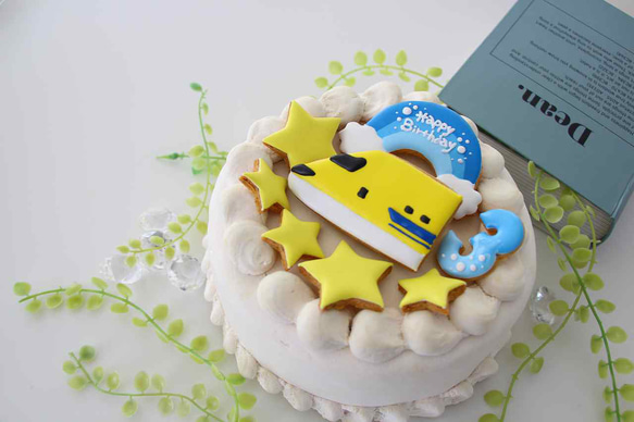 新幹線　【アイシングクッキー】　オーダー　数字　誕生日　ケーキの飾り　男の子向け　安い 10枚目の画像