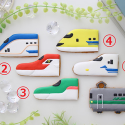 新幹線　【アイシングクッキー】　オーダー　数字　誕生日　ケーキの飾り　男の子向け　安い 2枚目の画像