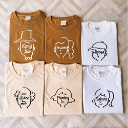 【名前可】3枚親子セット 顔ネームTシャツ・ロンパース 15枚目の画像