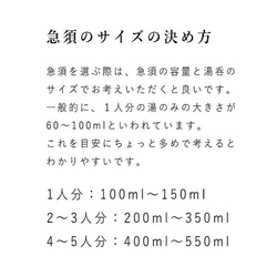 おひとり様で楽しむお茶セット「しまいやすく、持ちやすい、手馴染みの良い急須」梅原タツオさんのつくる常滑急須・富士山湯呑み 18枚目の画像