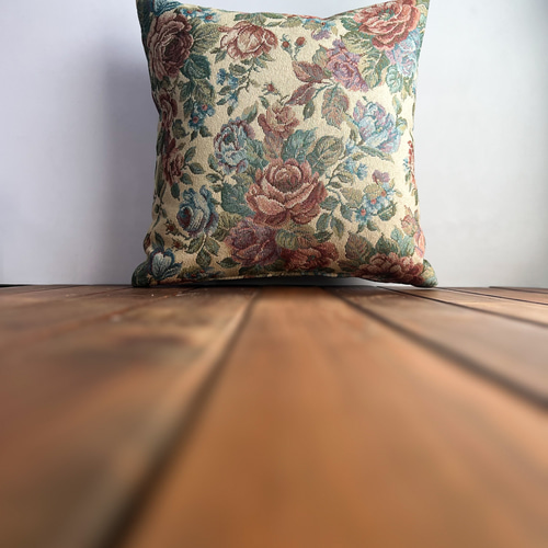 クッションカバー】【日本製】椅子生地 ゴブラン織り クラシックローズ