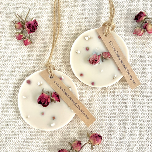 つるばらのサシェ ⌘香りが選べる⌘ 天然精油香る アロマワックス  