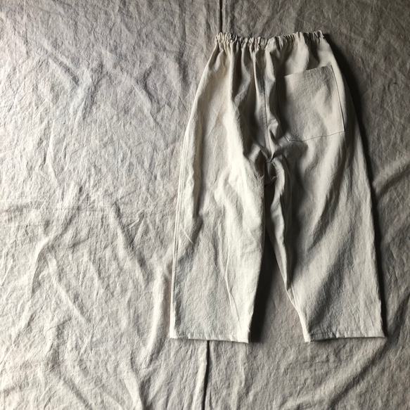 コットンリネンのもんぺ きなり ロングパンツ nuuMonpe 通販｜Creema 