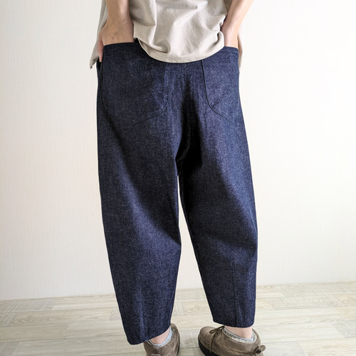 太さも選べる♤綿100% インディゴデニム8オンス インディゴネイビー