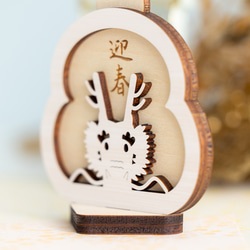 鏡餅⌇正月飾り, 木製「干支餅／辰年」／お正月, 記念撮影, 辰 3枚目の画像