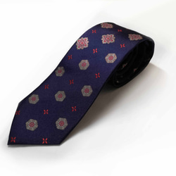 クレストがモチーフのレトロゴージャスなネクタイ Crest necktie 1枚目の画像