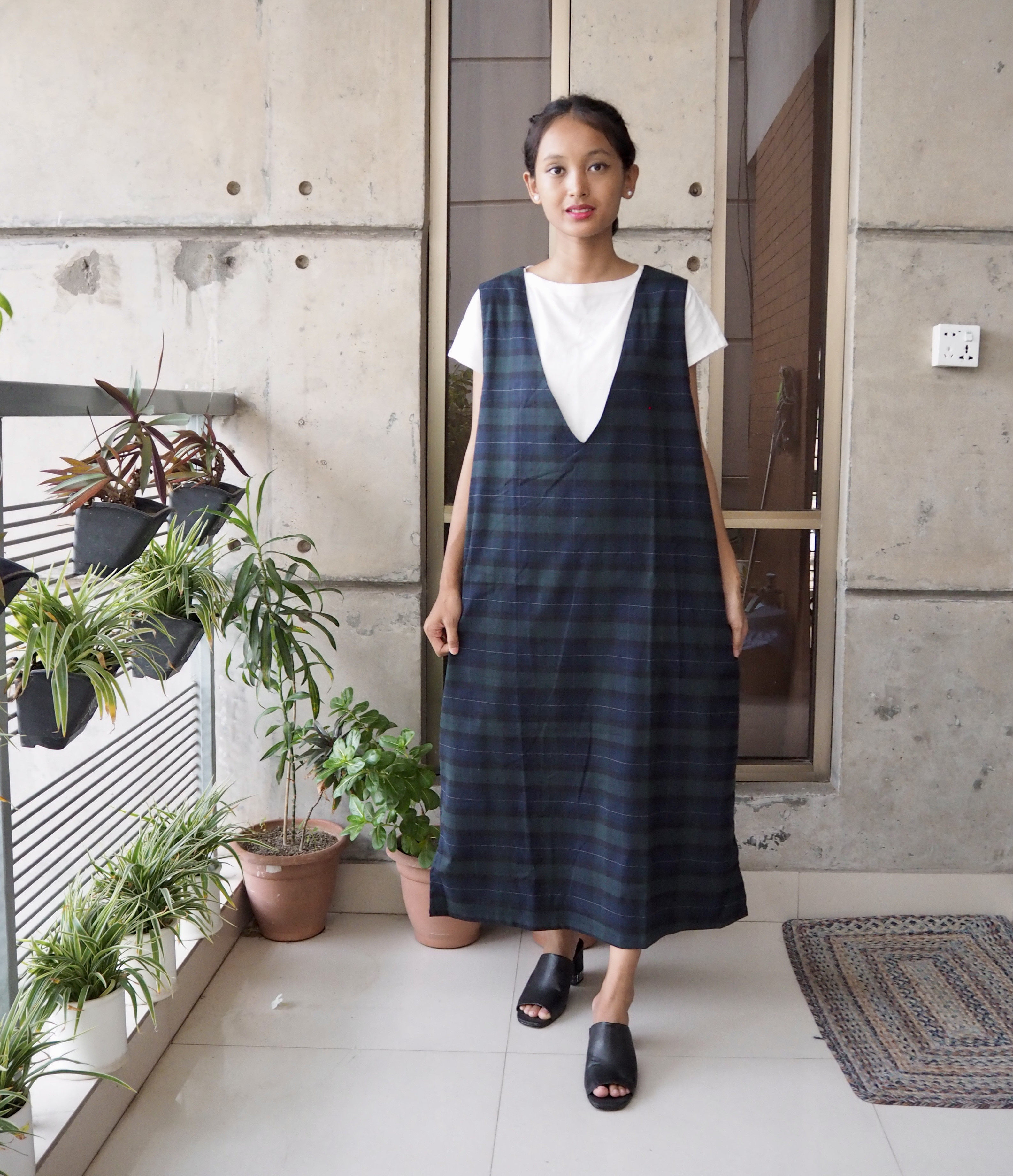 ジャンパースカート　チェック柄