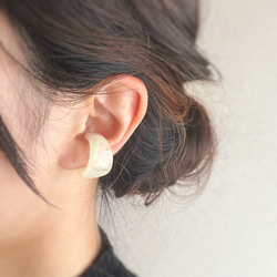 【JORIE】アレルギー対応　大人のレモンイエロー❤️　Ear cuff 5枚目の画像