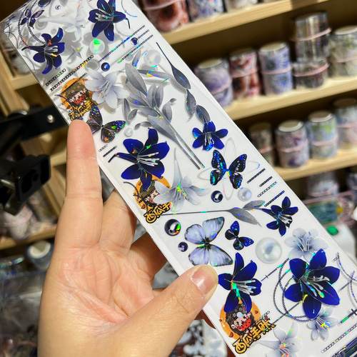 【K013】 海外PETマスキングテープ　マステ　切り売り　花　フラワー  装飾 楽天市場】マスキングテープ 透明 花 コラージュシール 海外