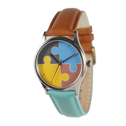 Puzzle手錶 雙色錶帶 男裝手錶 女裝手錶 個性手錶 全球免運 第1張的照片
