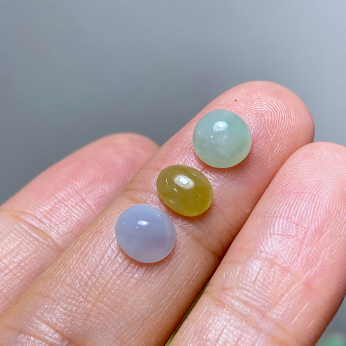 R23-113 薄ラベンダー 鶯茶色 うぐいすちゃ色 白緑 ミャンマー産 天然  