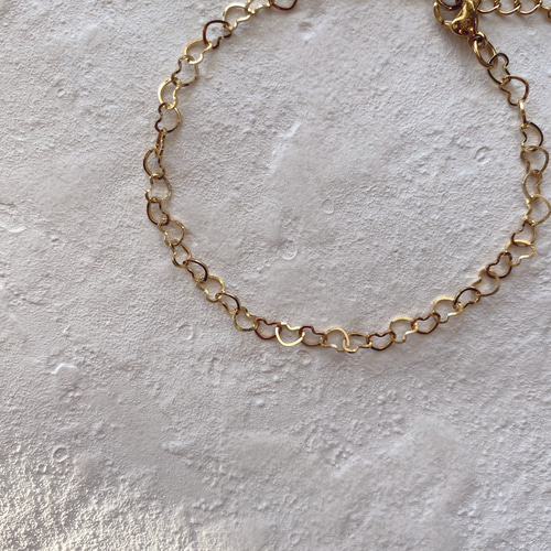 アレルギー対応 ハートチェーン ブレスレット ブレスレット kikori