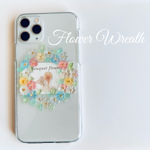 Flower Wreath iPhoneケース 1枚目の画像